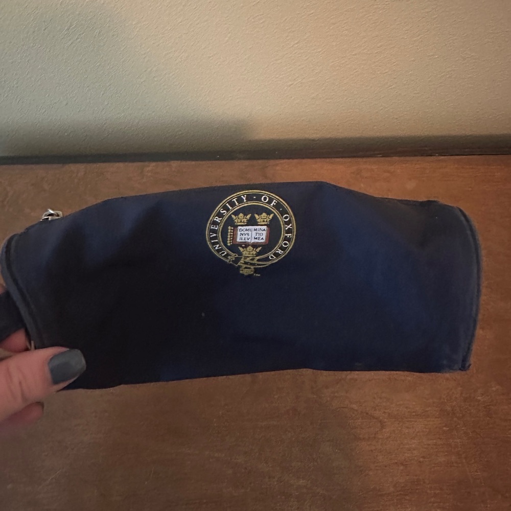 University of Oxford Navy Zipper Pencil Pouch